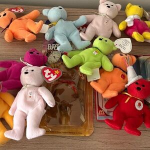 Ty McDonald’s Beanie Baby Multicolor Plush Bear Collection